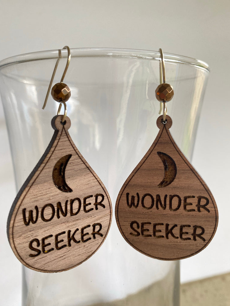 Wonder Seeker Wooden Earrings - Inspired by Stephanie Rose
