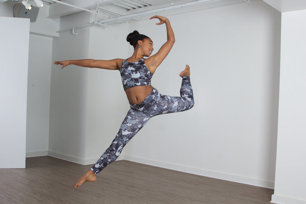 Eco Elephant Yoga Leggings made from recycled plastic bottles - Inspired by Stephanie Rose