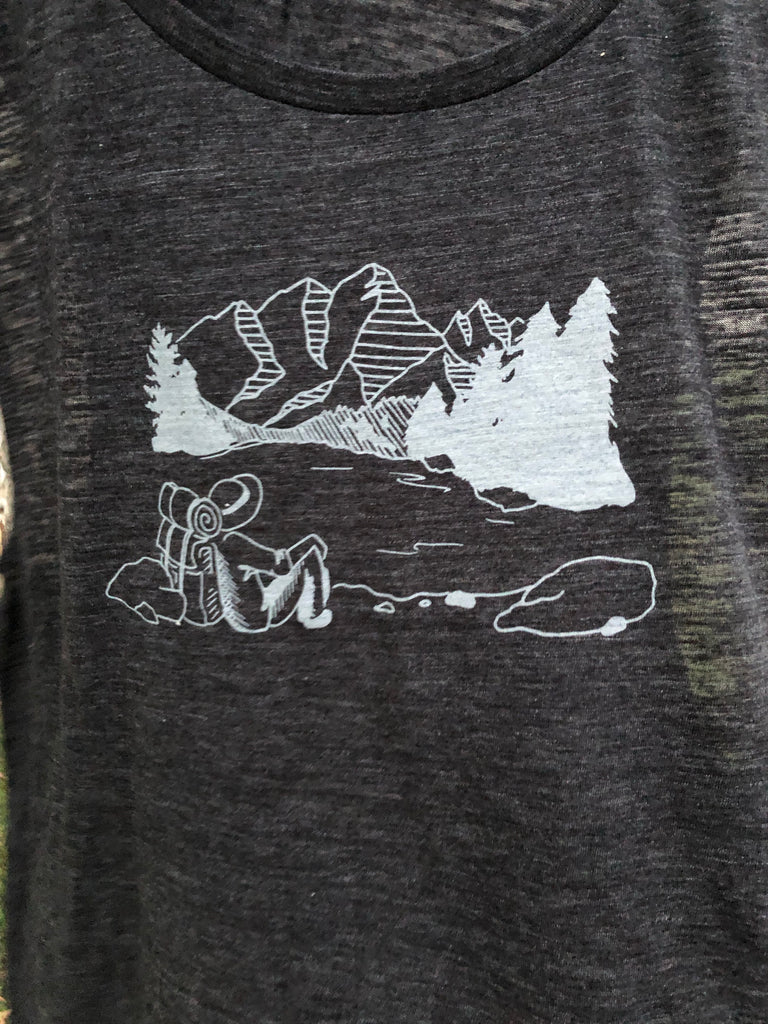 Womens Hiking Muscle Tank - Inspired by Stephanie Rose
